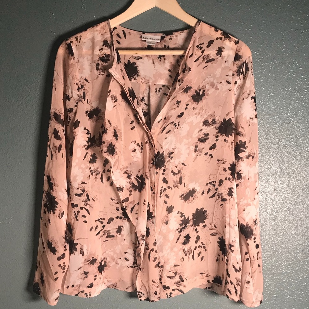 Liz Claiborne Women’s Pink Career Blouse NWT Sz M
